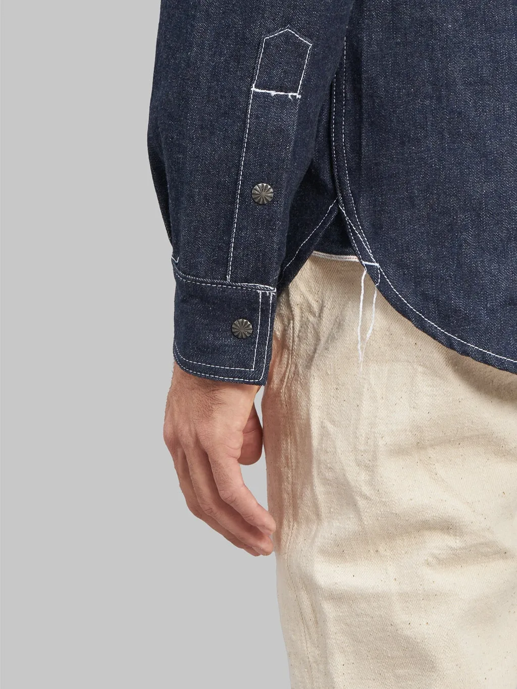 3sixteen Crosscut Western Indigo Denim Shirt