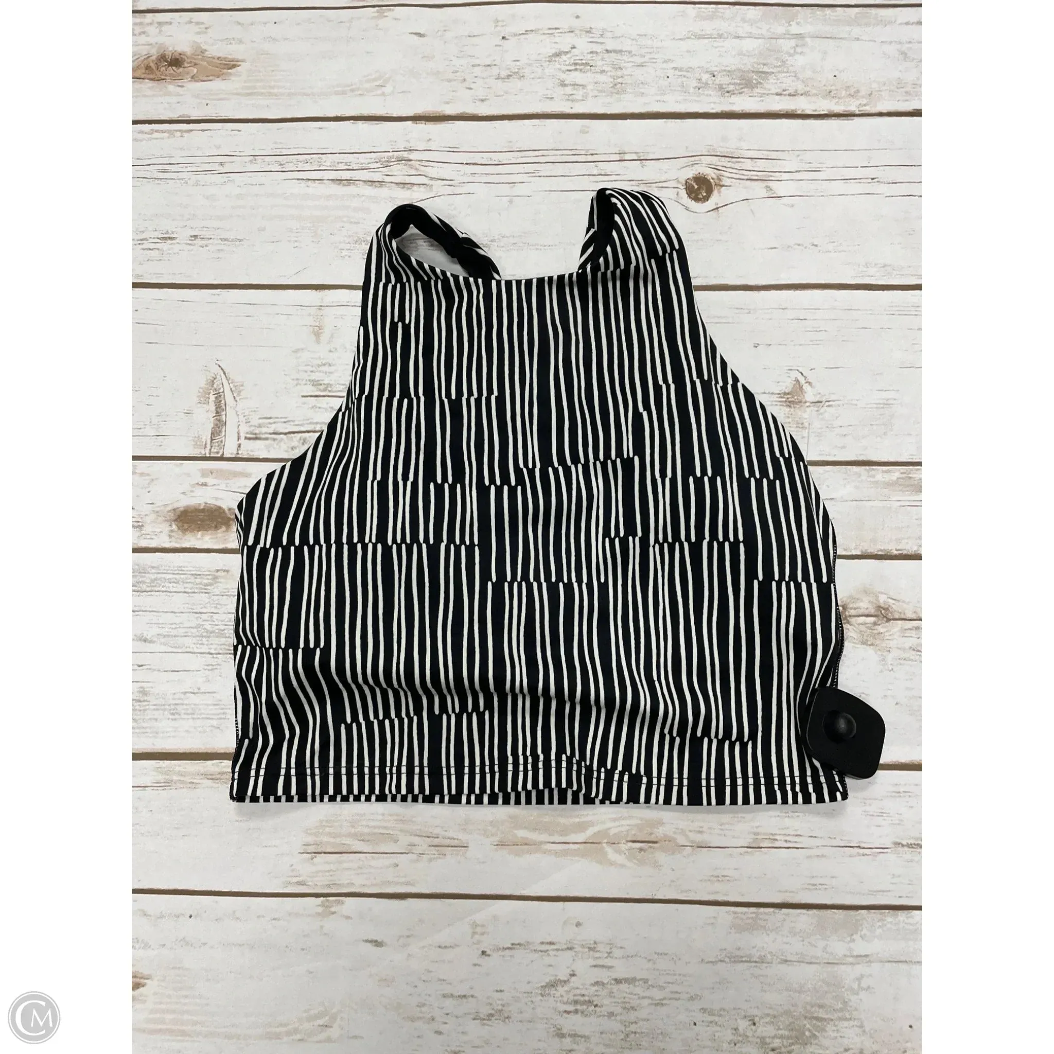 Athletic Bra By Athleta In Black & White, Size: S