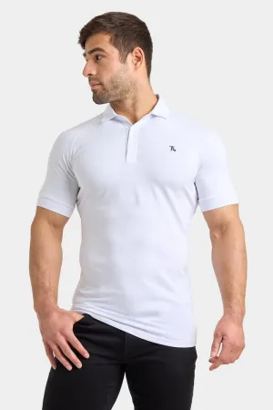 Athletic Fit Polo Shirt in White