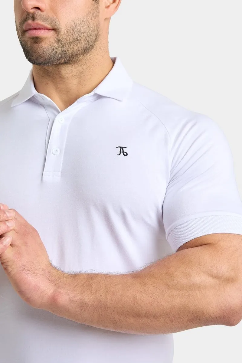 Athletic Fit Polo Shirt in White