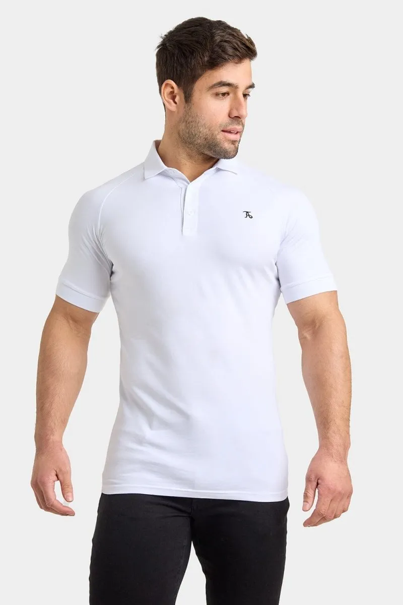Athletic Fit Polo Shirt in White