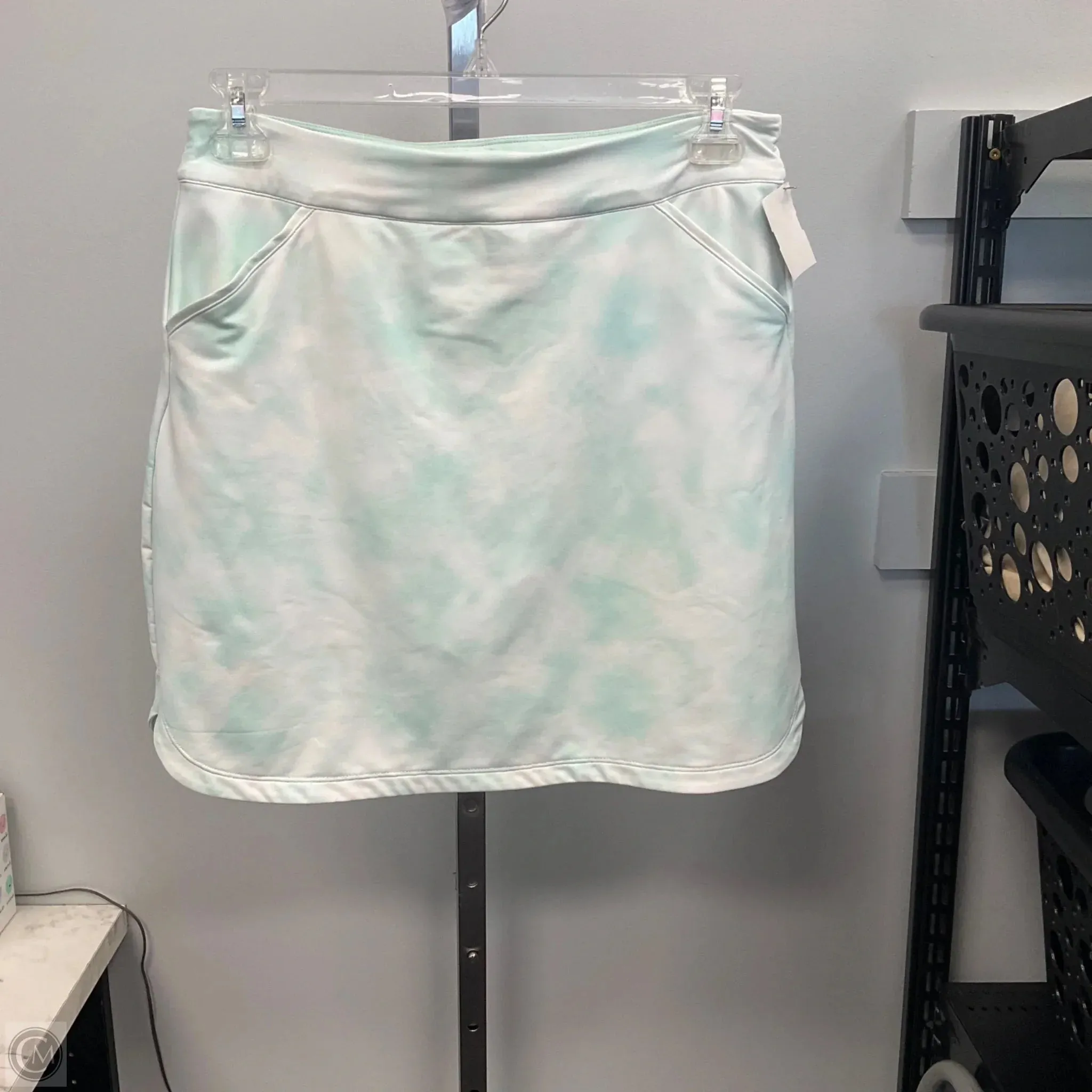 Athletic Skort By Cmc In Green & White, Size: M