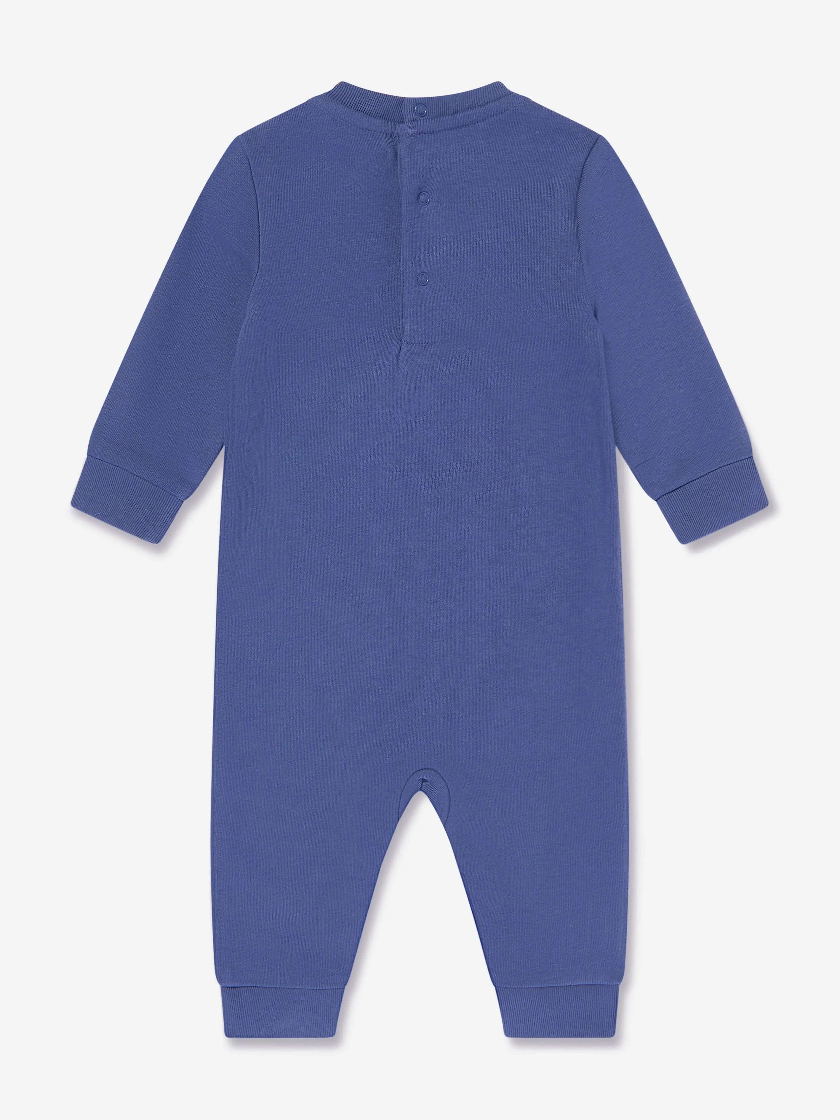 Baby Boys French Terry Romper in Blue