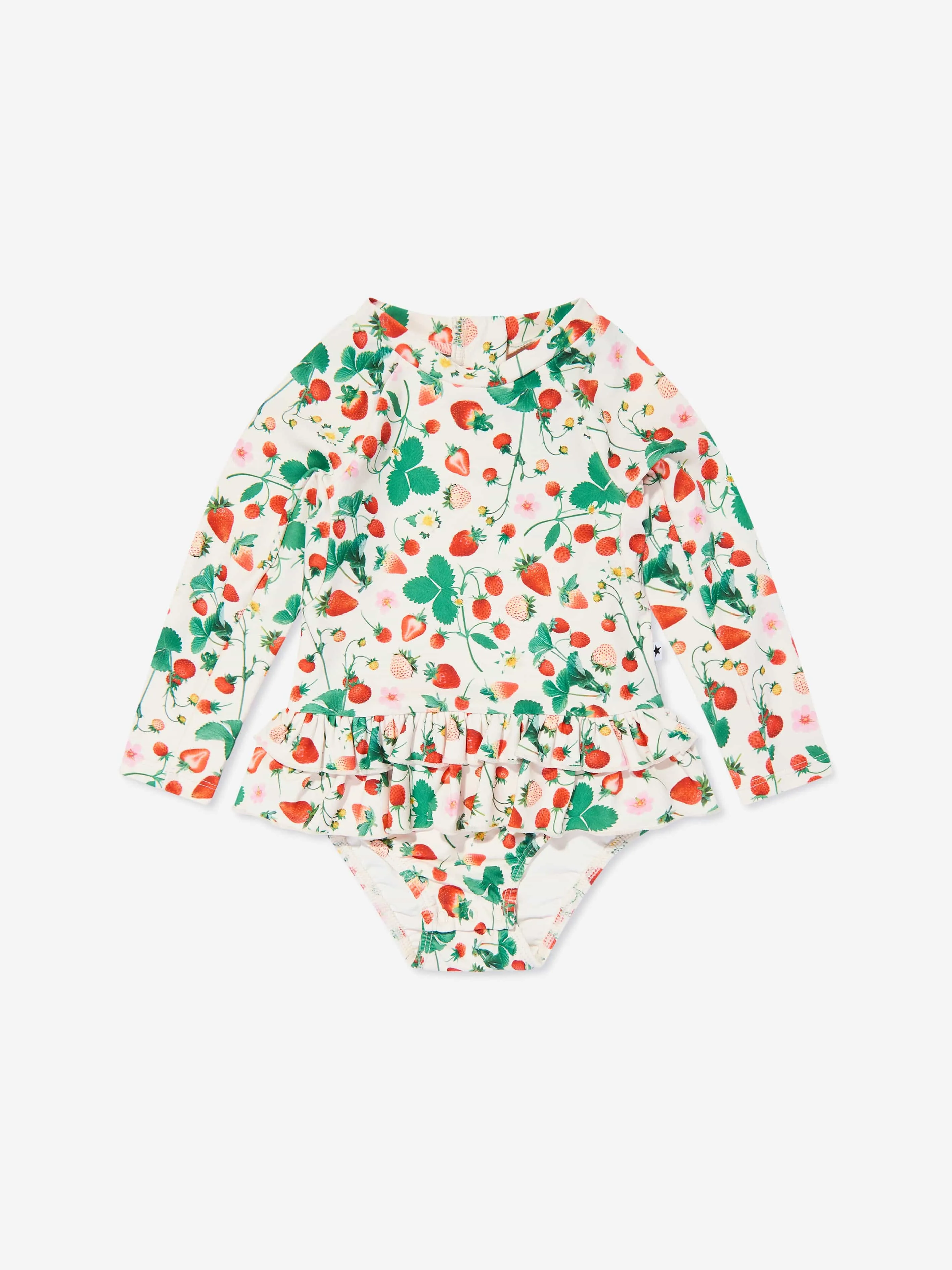Baby Girls Narice Strawberry Field Swimsuit in Ivory (UPF50 )
