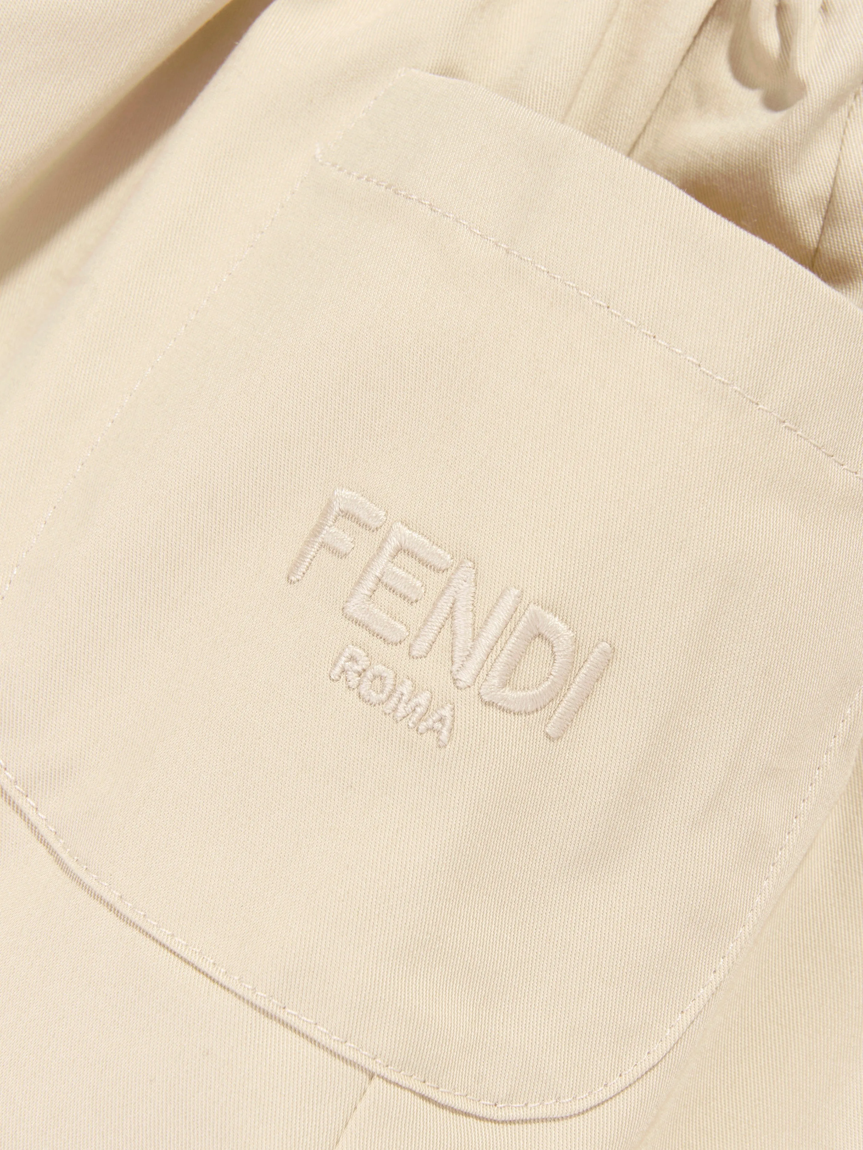 Baby Girls Stretch Gabardine Skirt in Beige