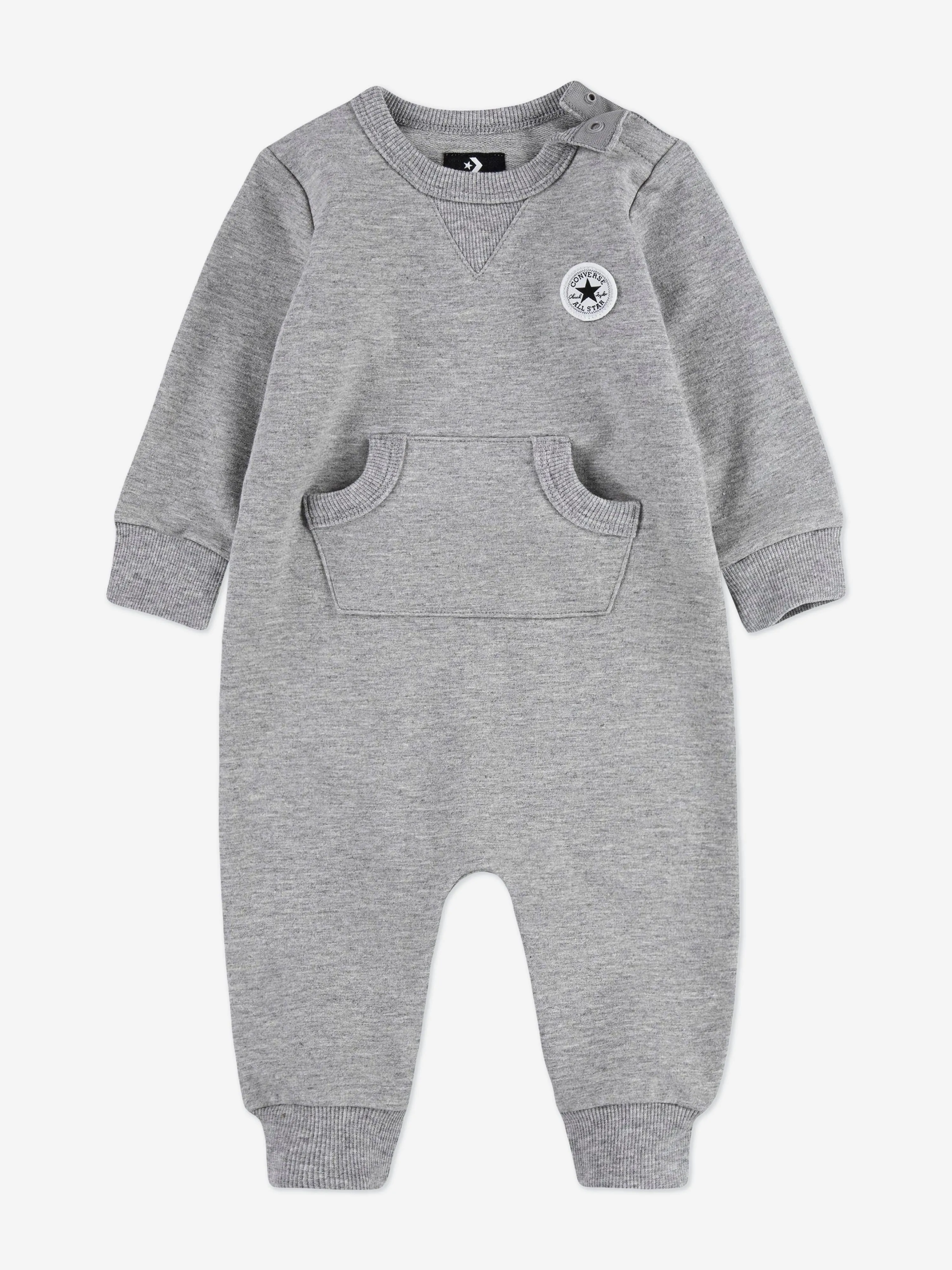 Baby Lil Chuck Romper Set in Grey