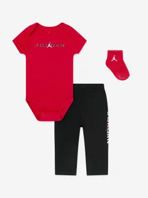 Baby MJ Baseline Bodysuit Set in Red