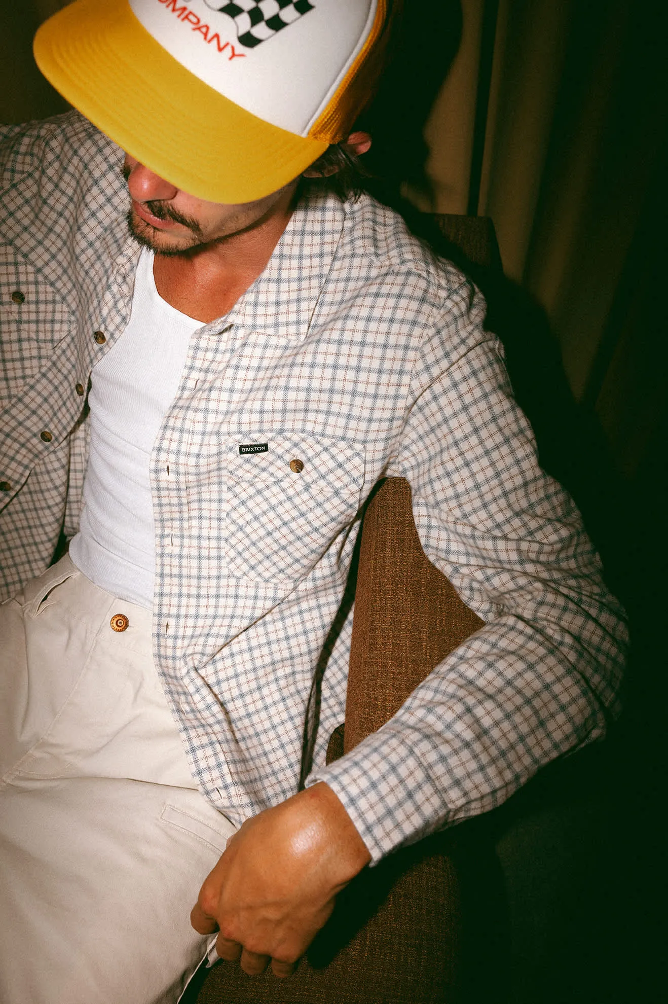 Bowery Lightweight Ultra Soft L/S Flannel - Whitecap/Basalt