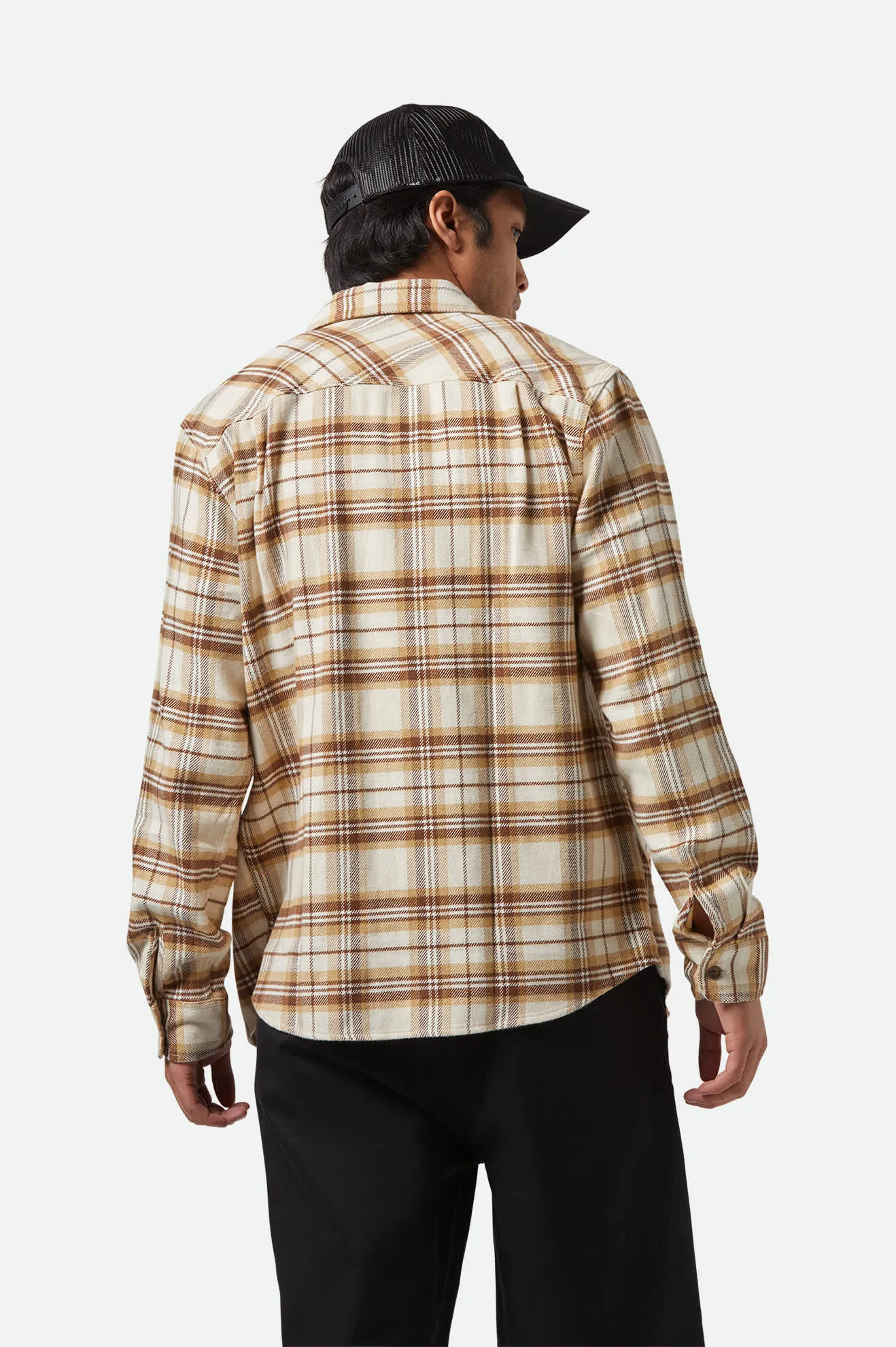 Bowery L/S Flannel - Whitecap/Sand/Pinecone Brown