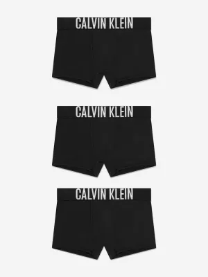 Boys 3 Pack Boxer Shorts Set in Black