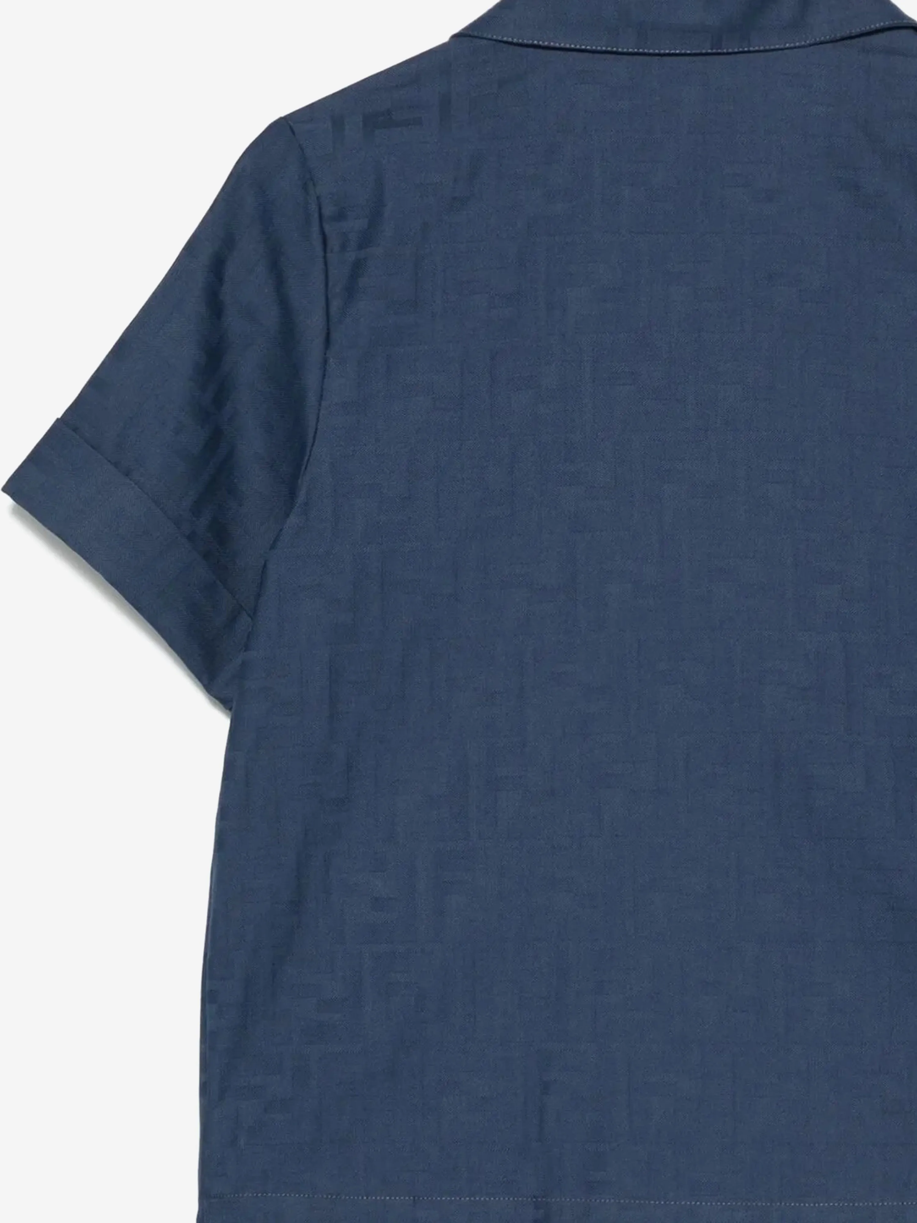 Boys FF Jacqaurd Shirt in Navy