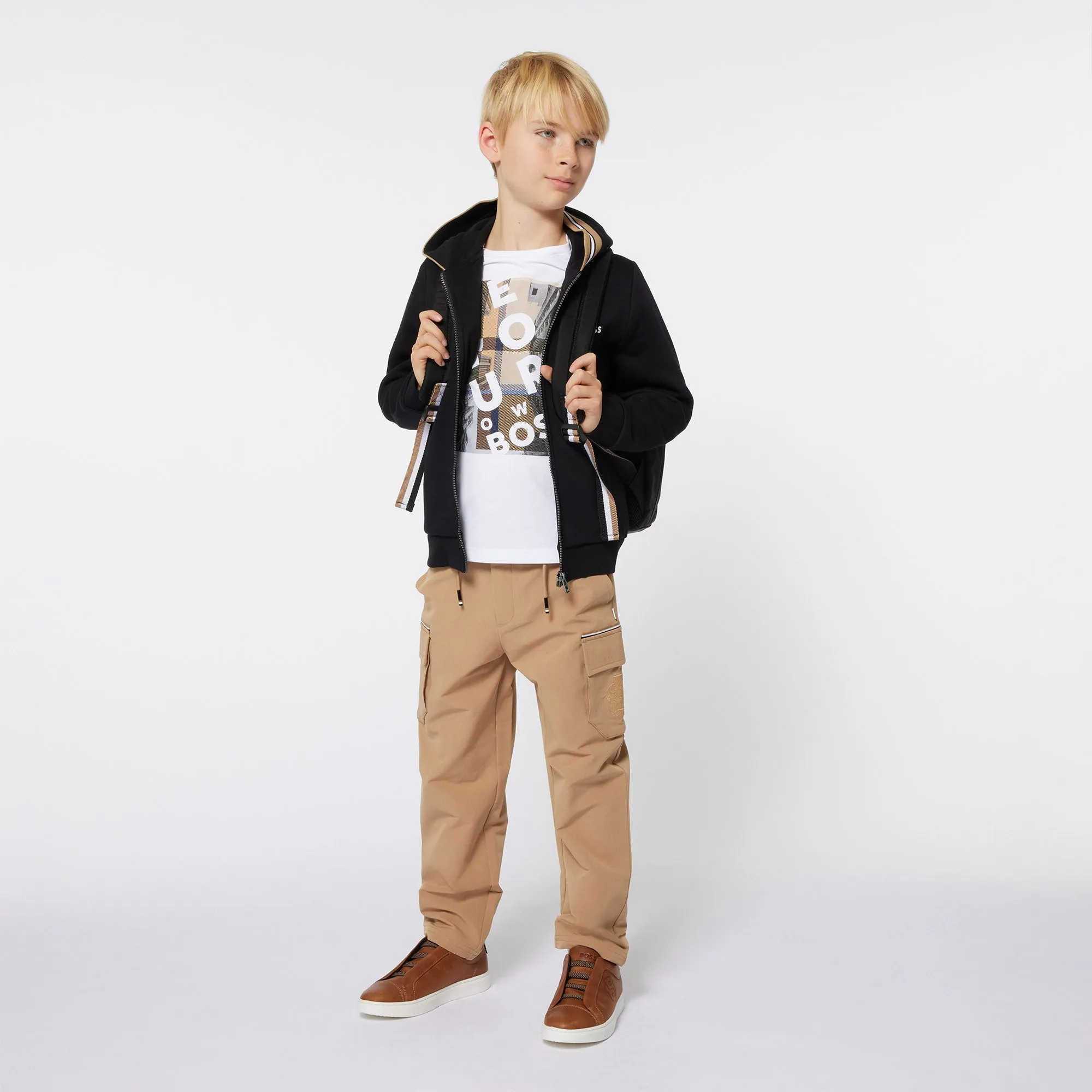 Brown Logo Cargo Pants