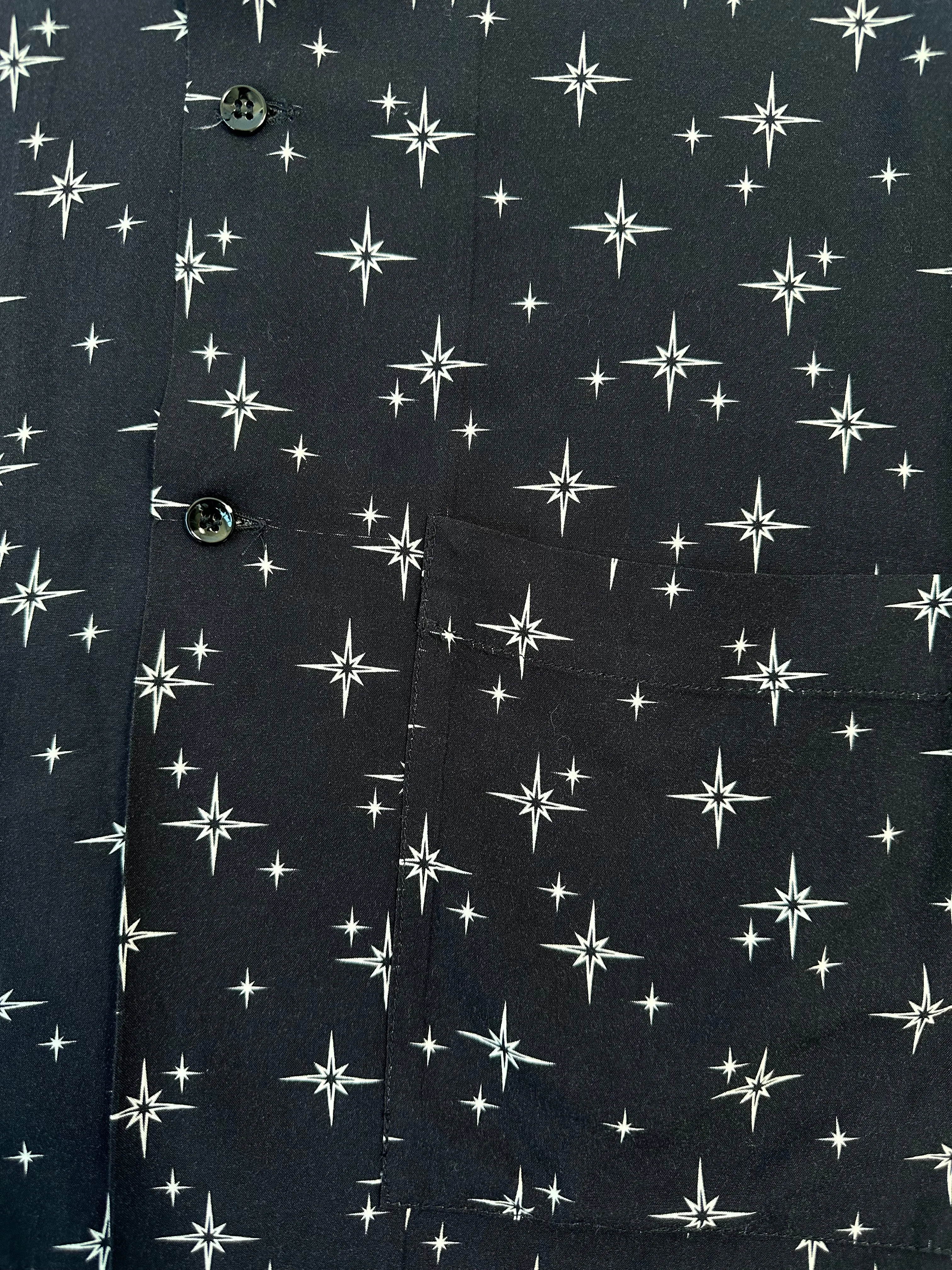Camicia Estiva Con Fantasia A Contrasto
