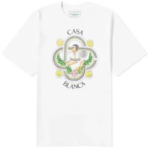 Casablanca White Logo T-Shirt