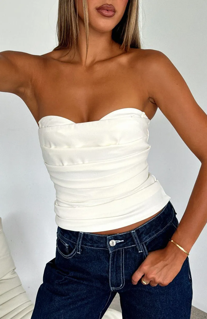 City Streets Bustier Off White