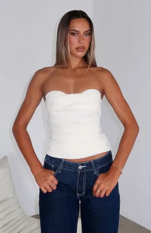 City Streets Bustier Off White