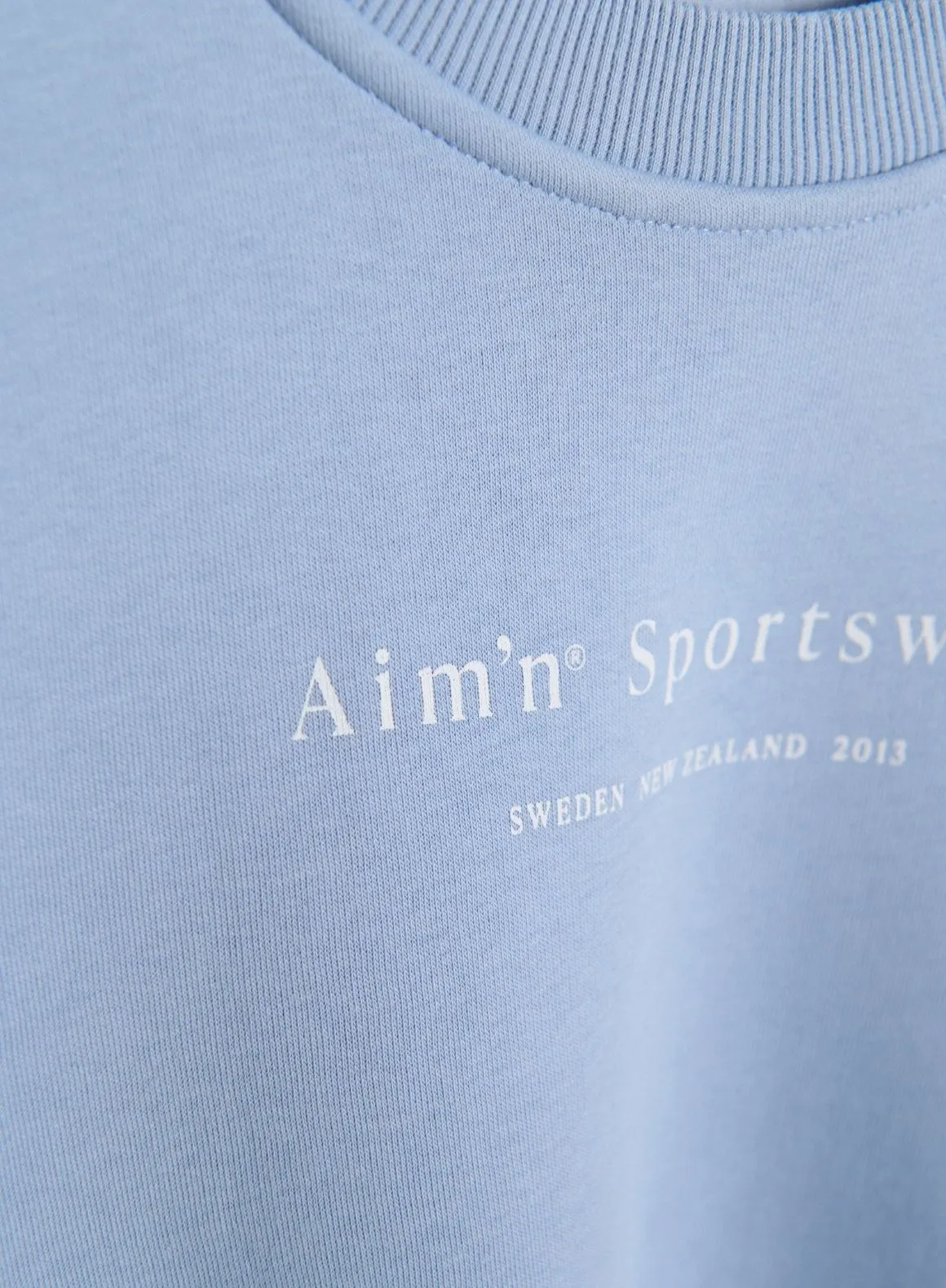 Cloudy Blue Serif Sweatshirt