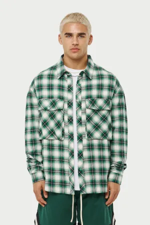 COPYRIGHT CHECK RELAXED SHIRT - GREEN