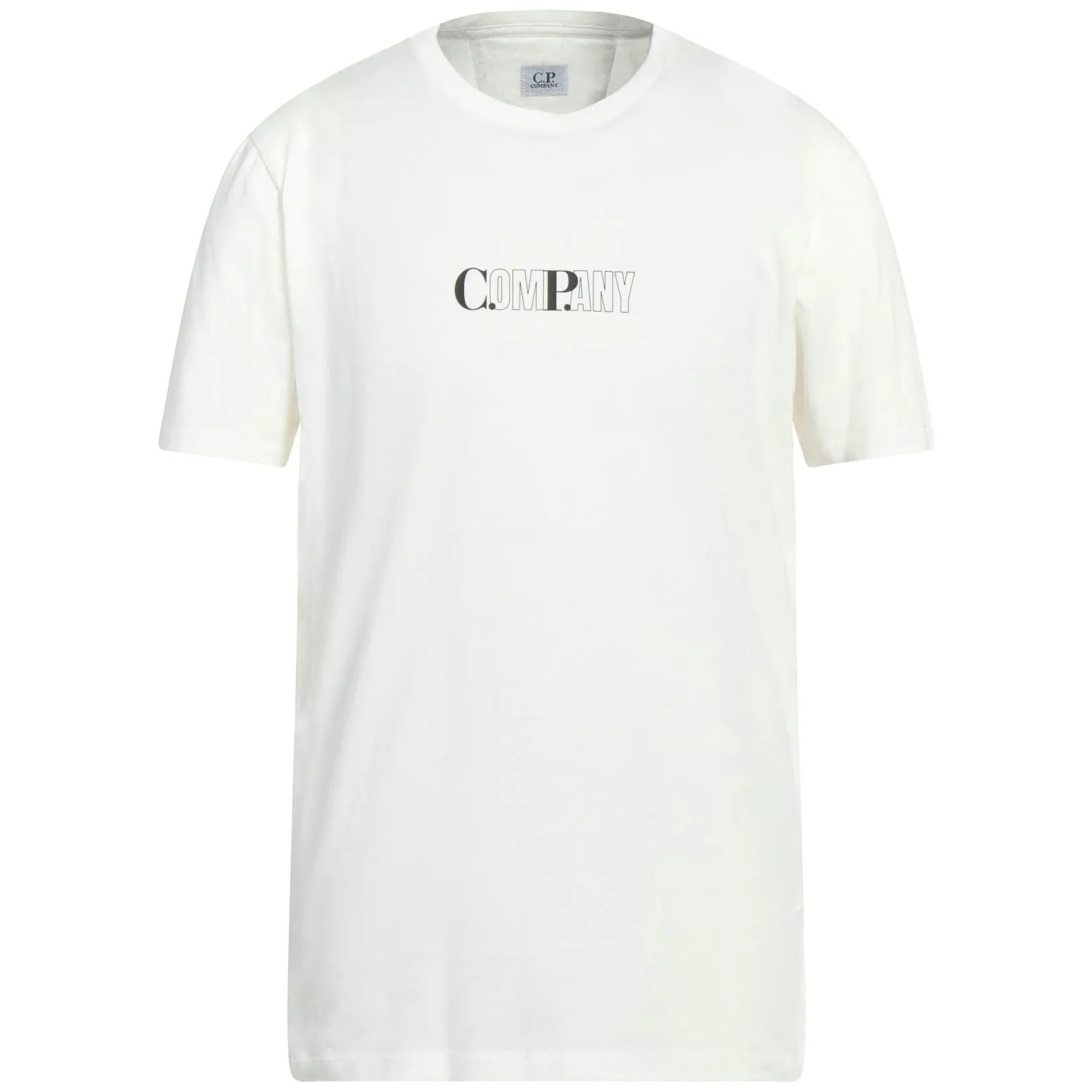 CP Company White Bold CP Logo T-Shirt