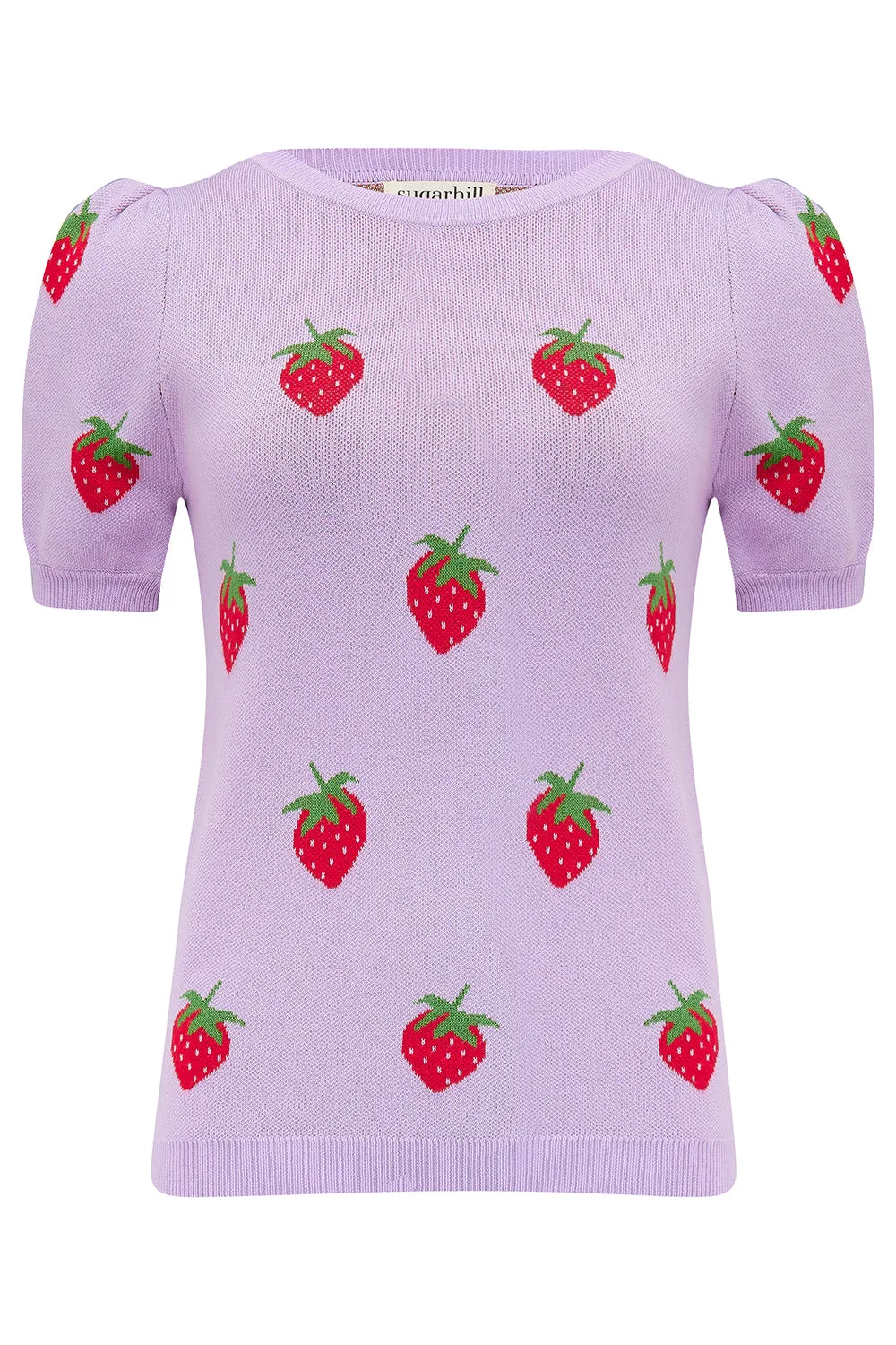 Dominique Knit Top - Lilac. Summer Strawberry