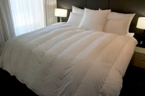 Double Bed Channel Quilt 90% White Polish Goose Down 6 Blanket Warmth