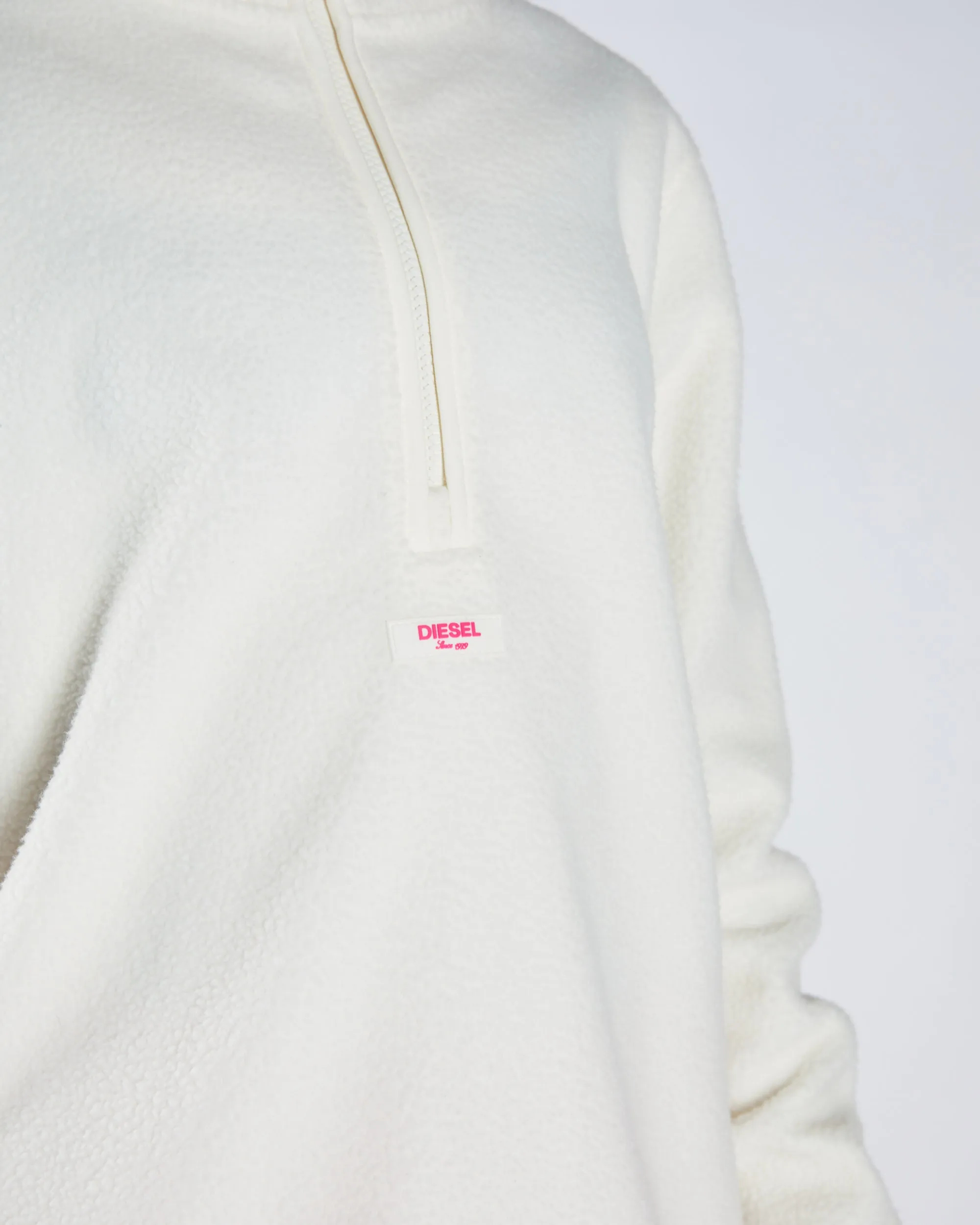 Eireen Fleece Zipper Soft Ivory