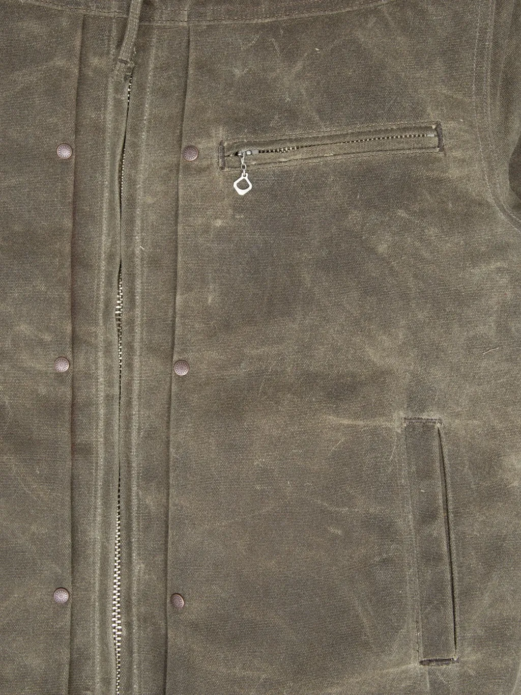 Freenote Cloth RJ-2 Waxed Canvas 20oz Shearling Jacket Tobacco