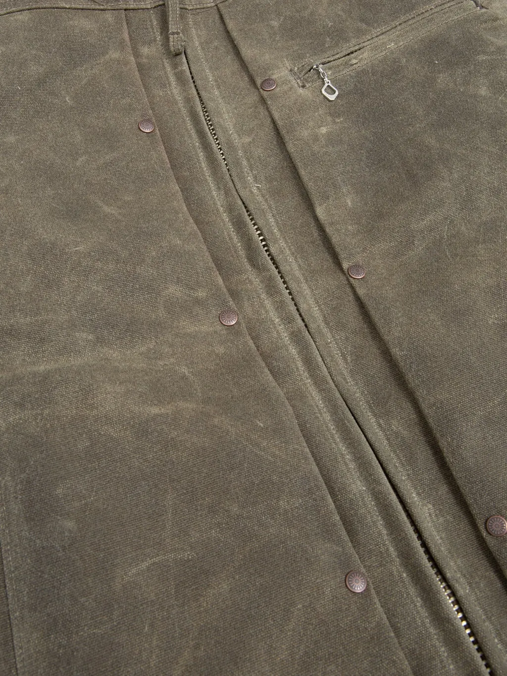 Freenote Cloth RJ-2 Waxed Canvas 20oz Shearling Jacket Tobacco