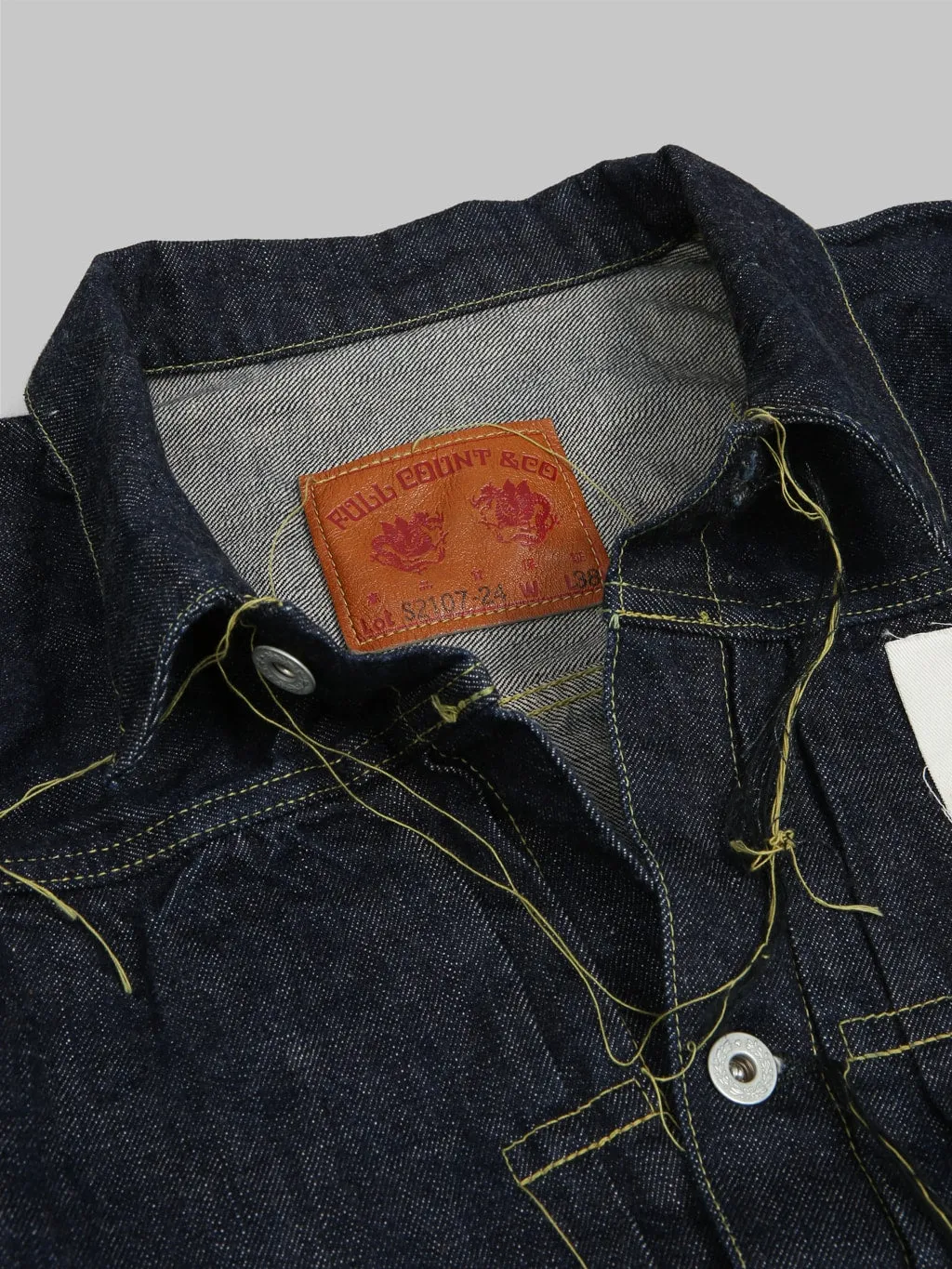 Fullcount S2107W-24 13.7oz WWII Model Brown Cotton Denim Jacket