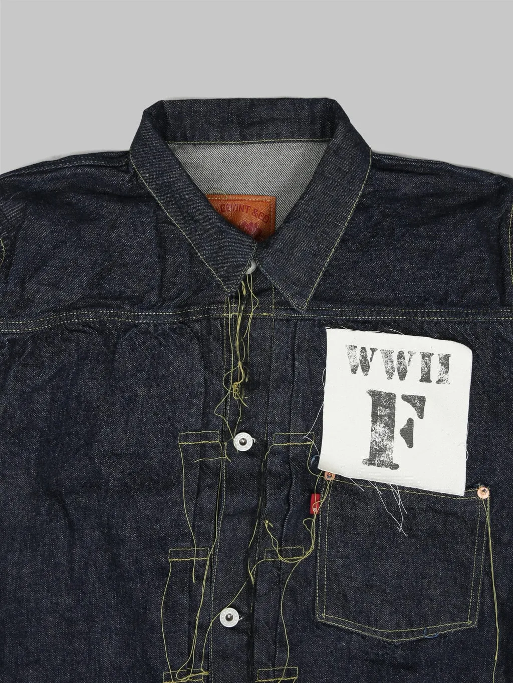 Fullcount S2107W-24 13.7oz WWII Model Brown Cotton Denim Jacket