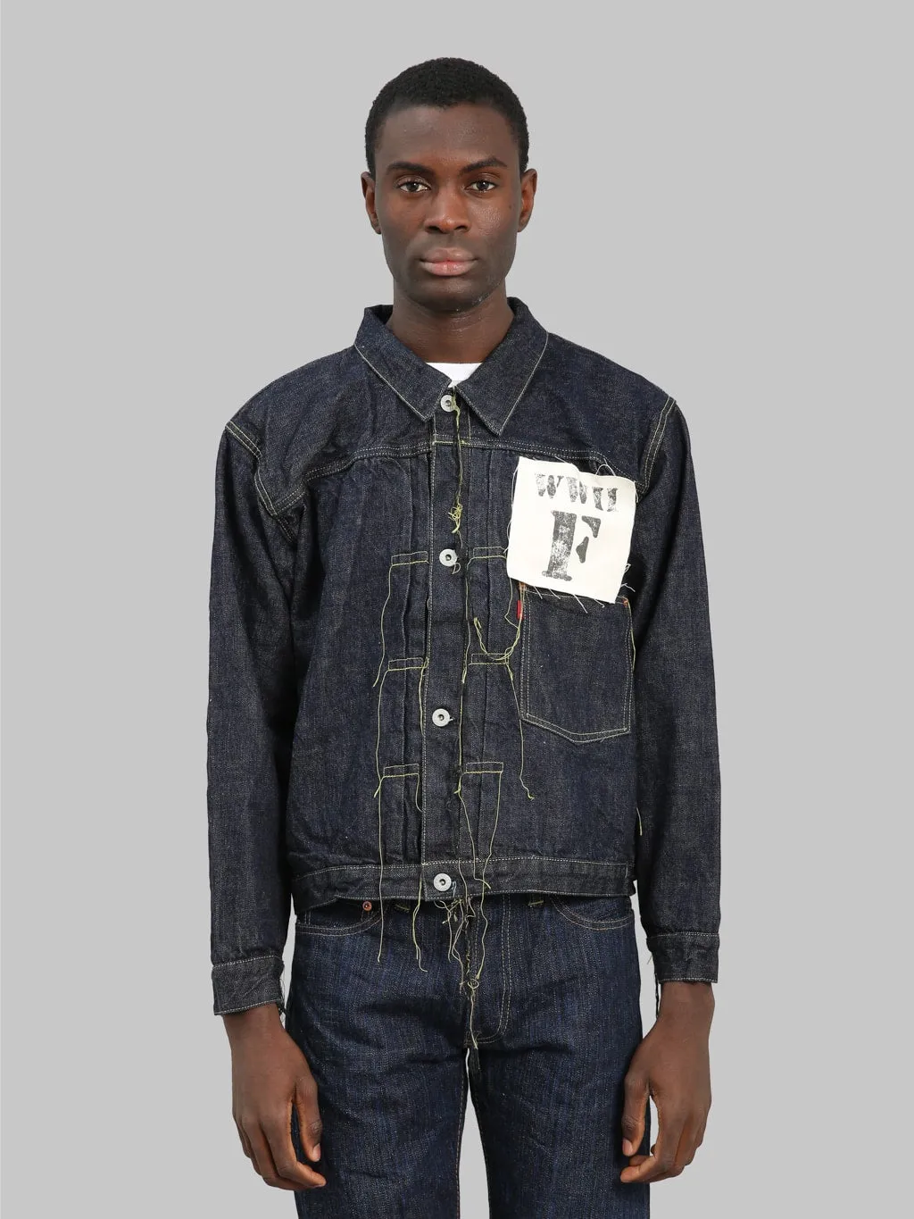Fullcount S2107W-24 13.7oz WWII Model Brown Cotton Denim Jacket