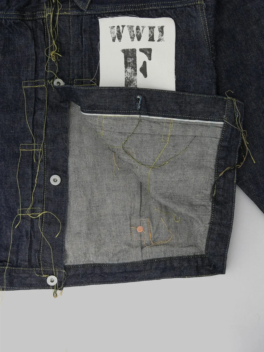 Fullcount S2107W-24 13.7oz WWII Model Brown Cotton Denim Jacket