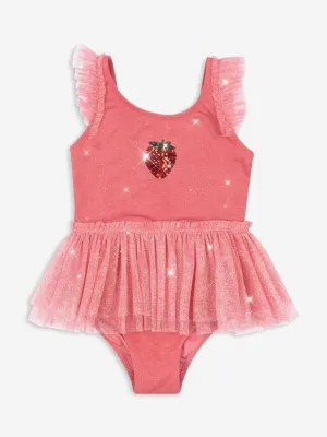 Girls Amandine Swimsuit in Pink