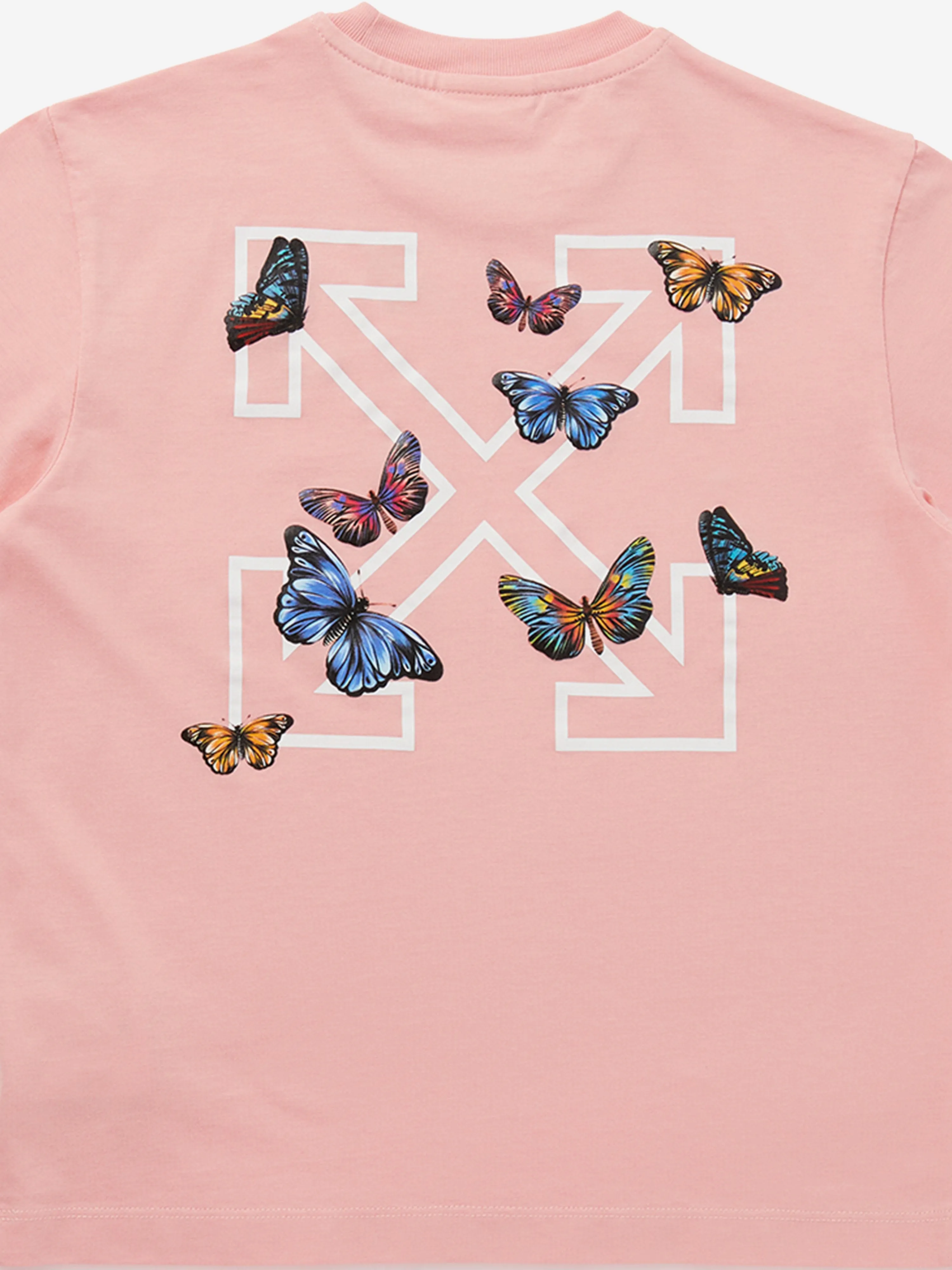 Girls Arrow Butterfly T-Shirt in Pink