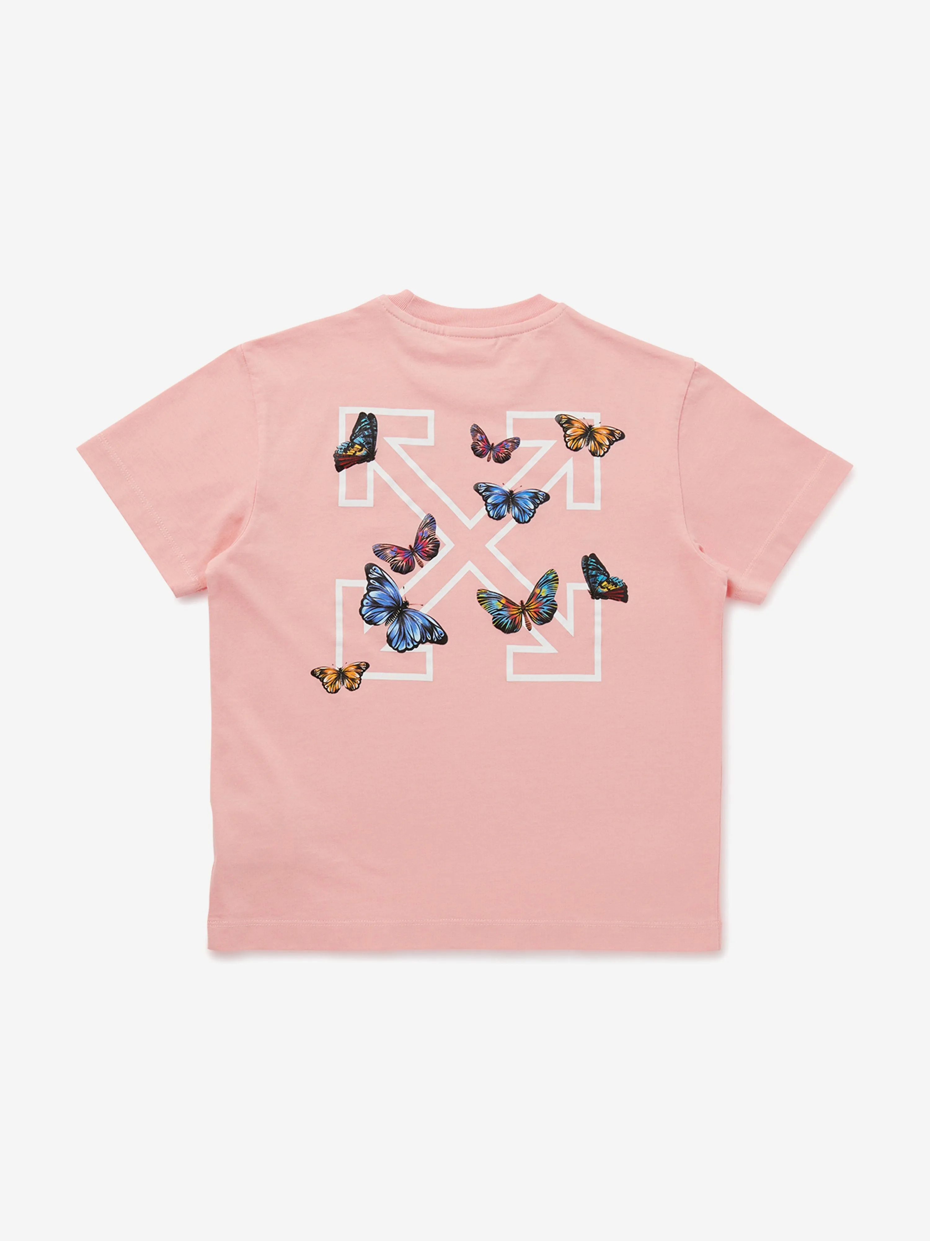 Girls Arrow Butterfly T-Shirt in Pink