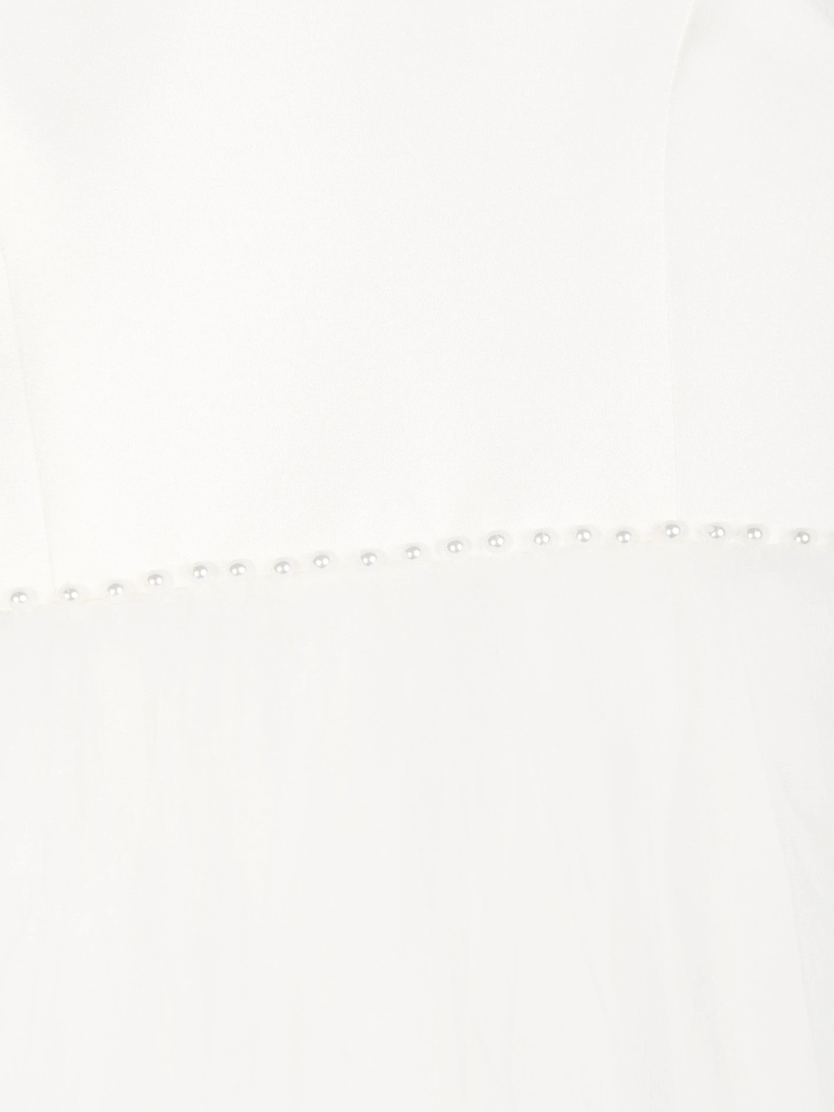 Girls Ceremonial Ballerina Length Dress in Ivory