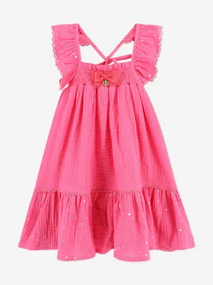 Girls Davita Beach Dress in Pink