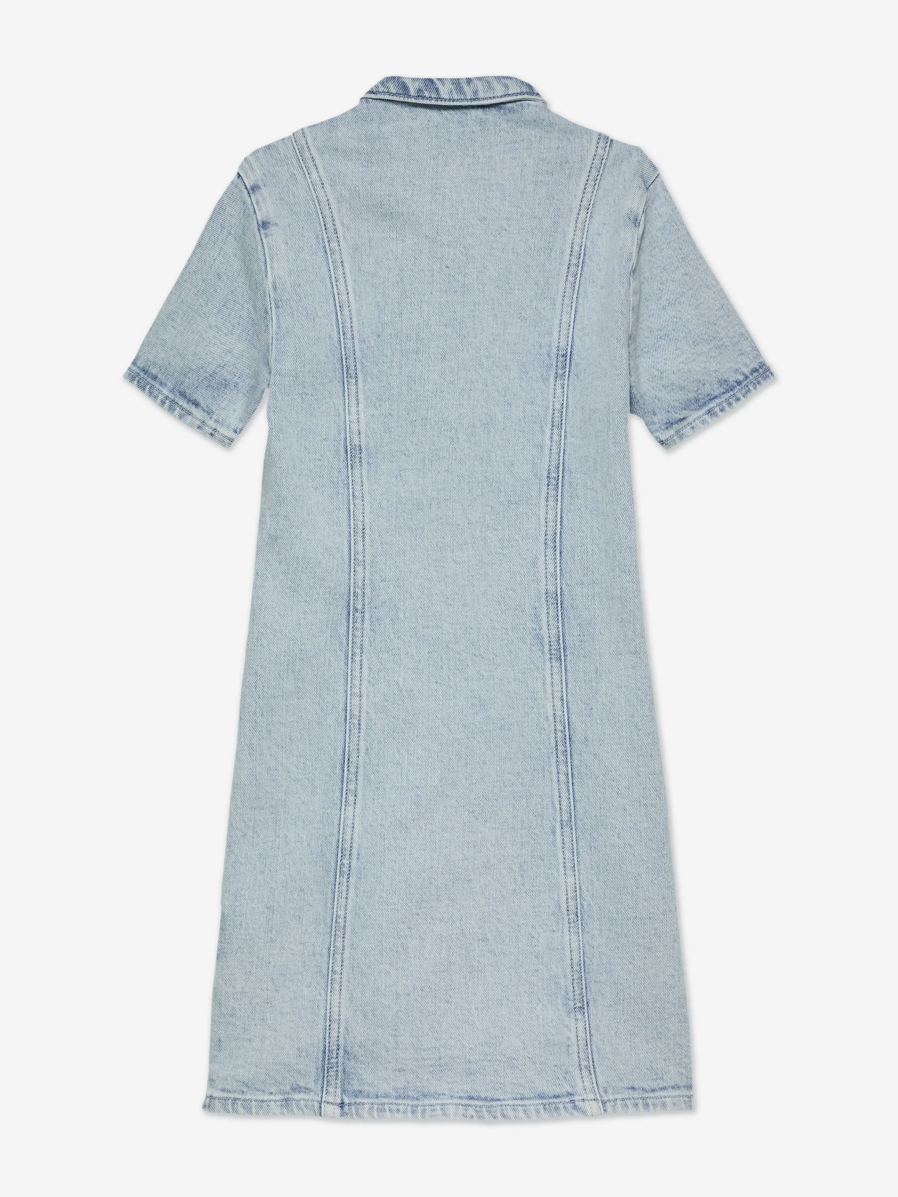 Girls Denim Dress in Blue