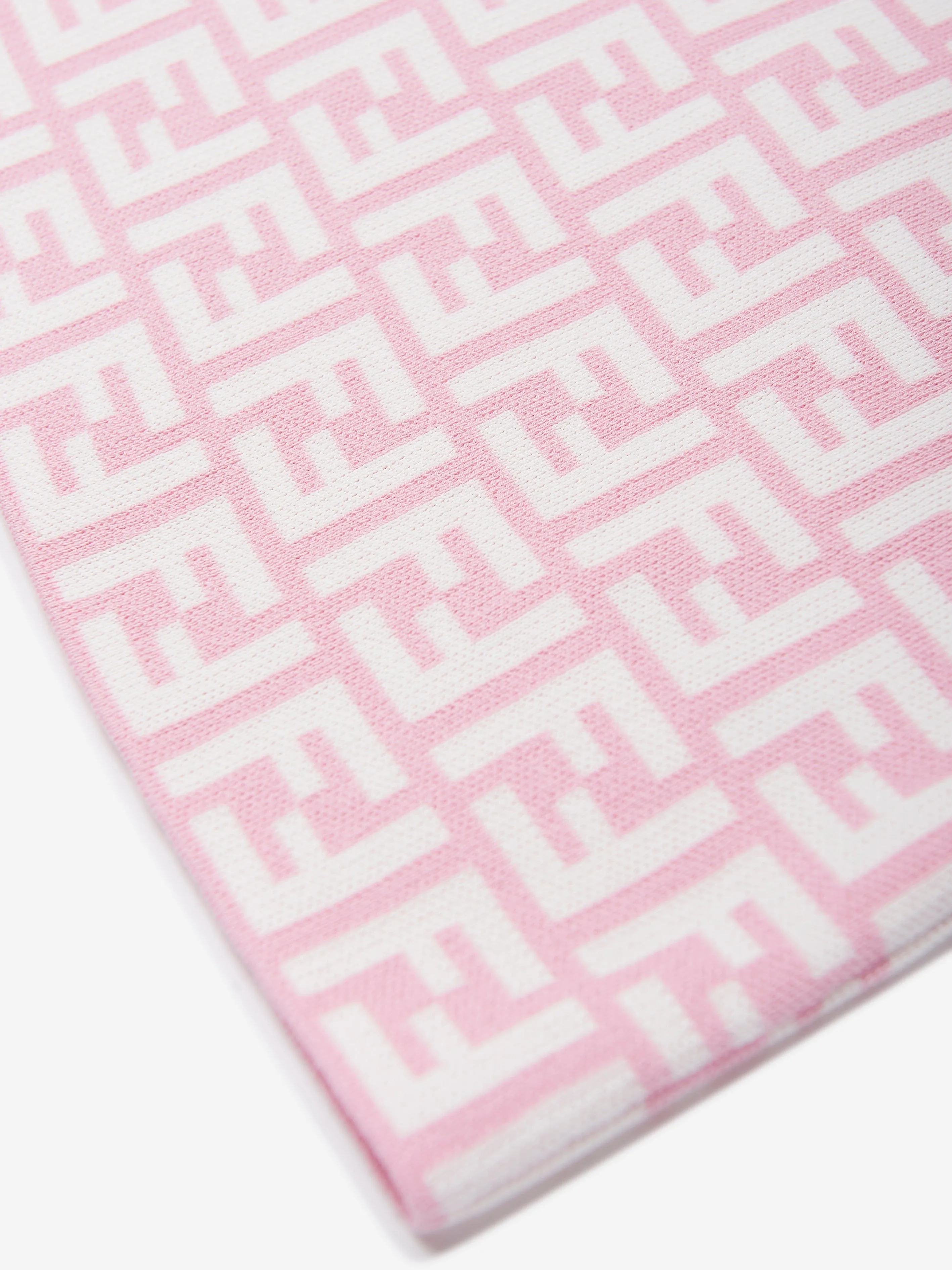 Girls FF Logo Knitted Skirt in Pink