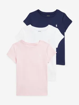 Girls Jersey T-Shirt Set in Multicolour
