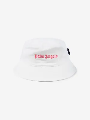 Girls Logo Bucket Hat in Ivory