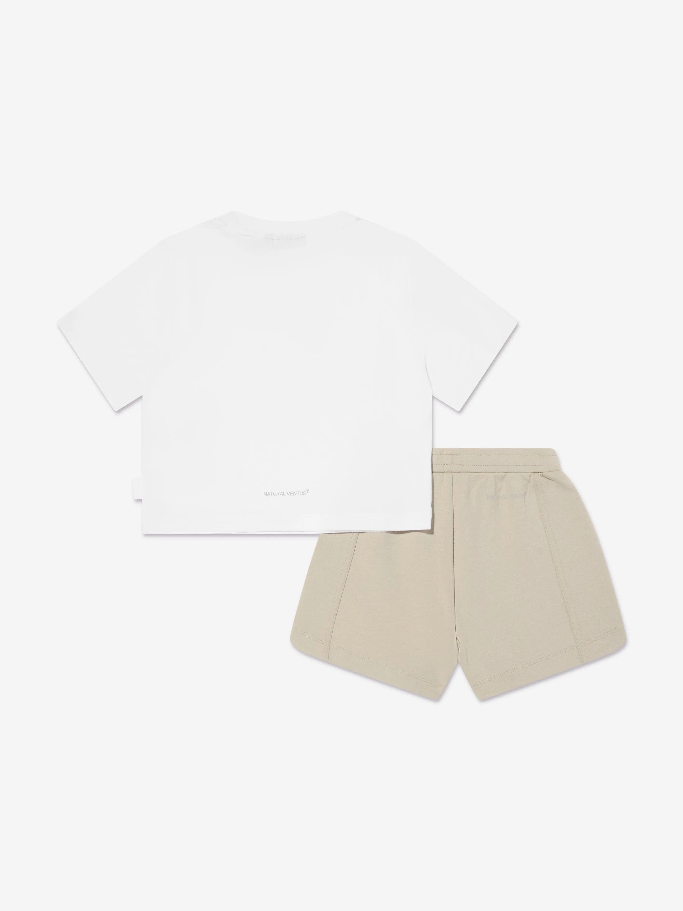 Girls Logo Short Set in White