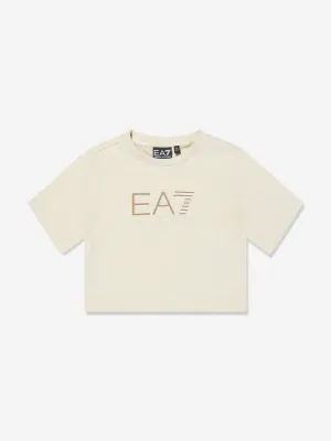 Girls Logo T-Shirt in Ivory