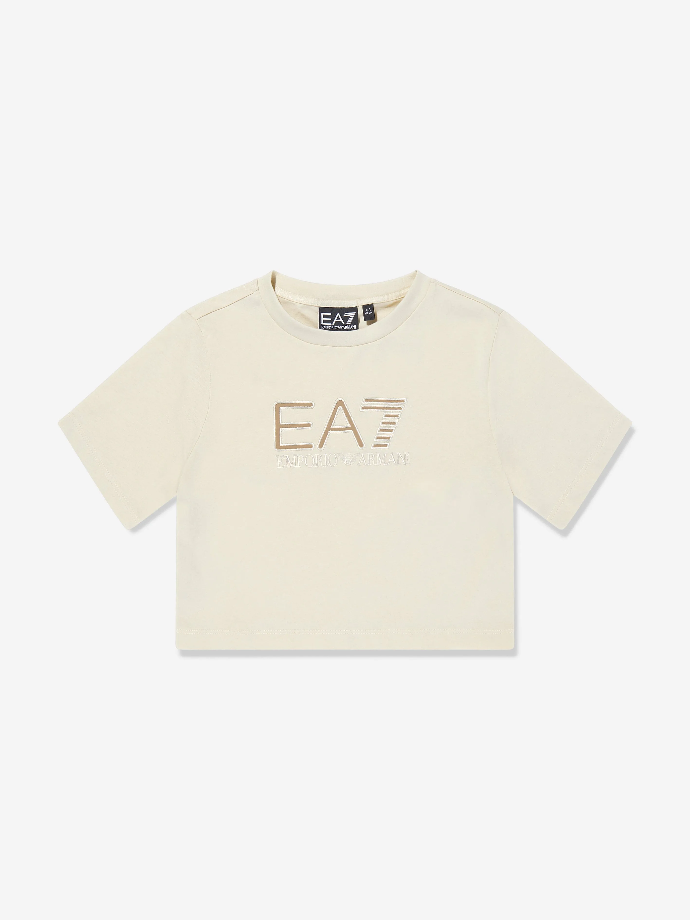 Girls Logo T-Shirt in Ivory