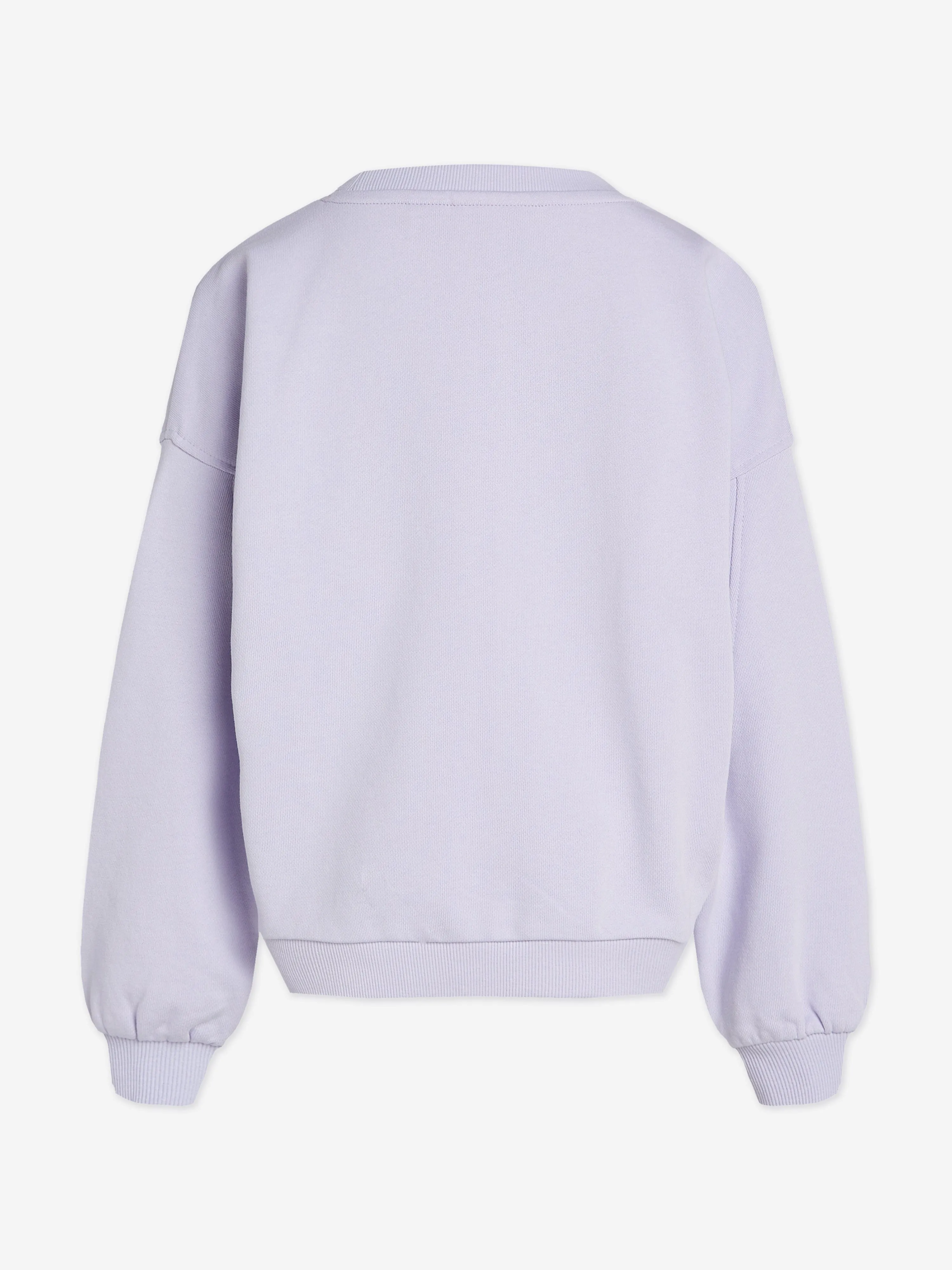 Girls Metallic CK Sweatshirt in Purple