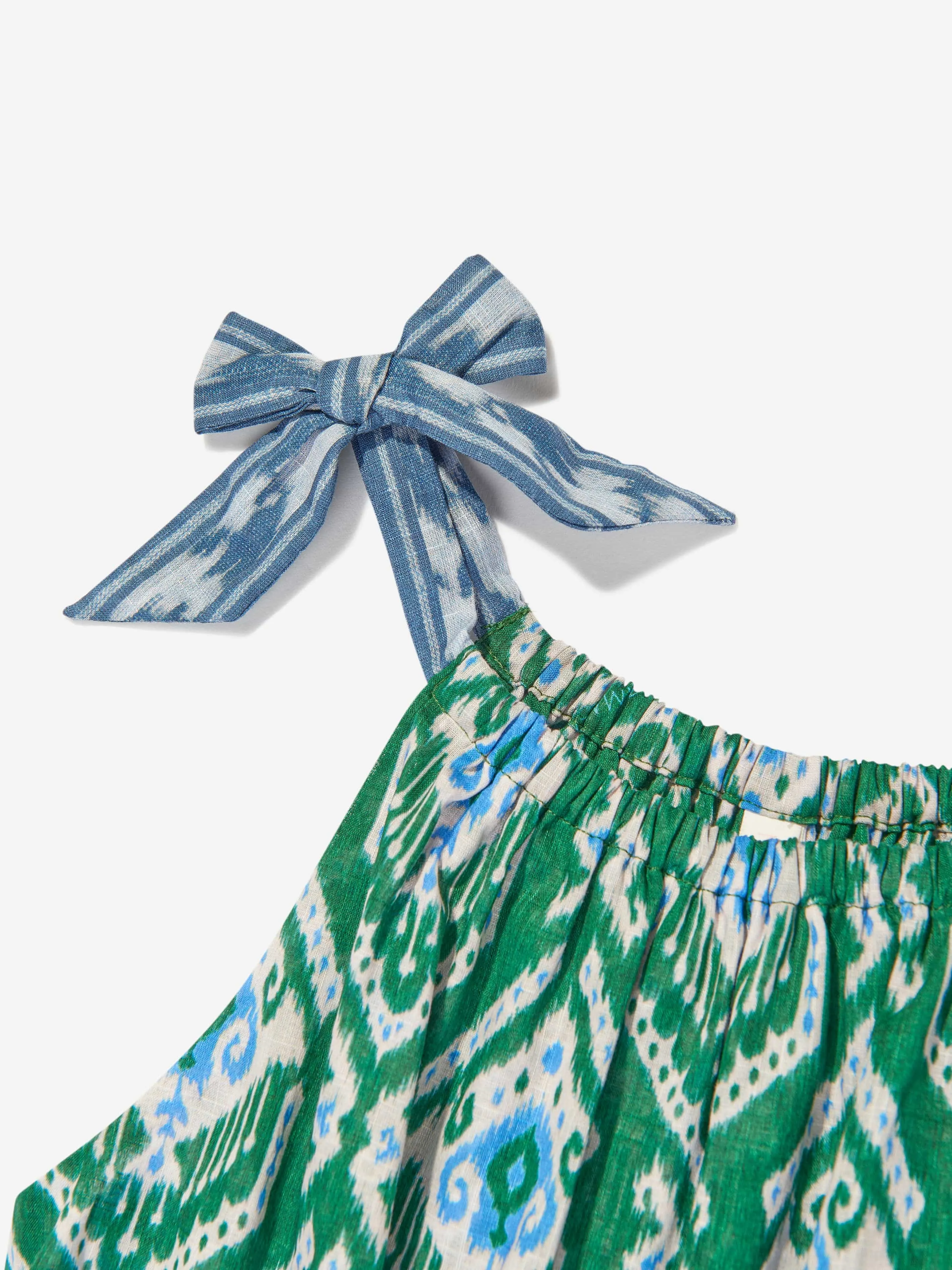 Girls Wylie Frill Halter Playsuit in Green