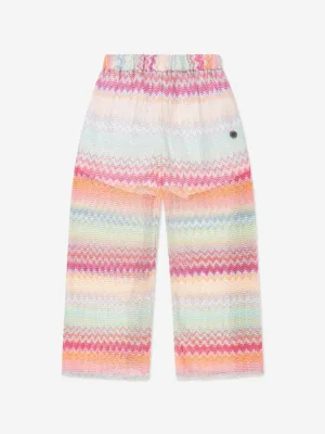 Girls Zigzag Trousers in Multicolour