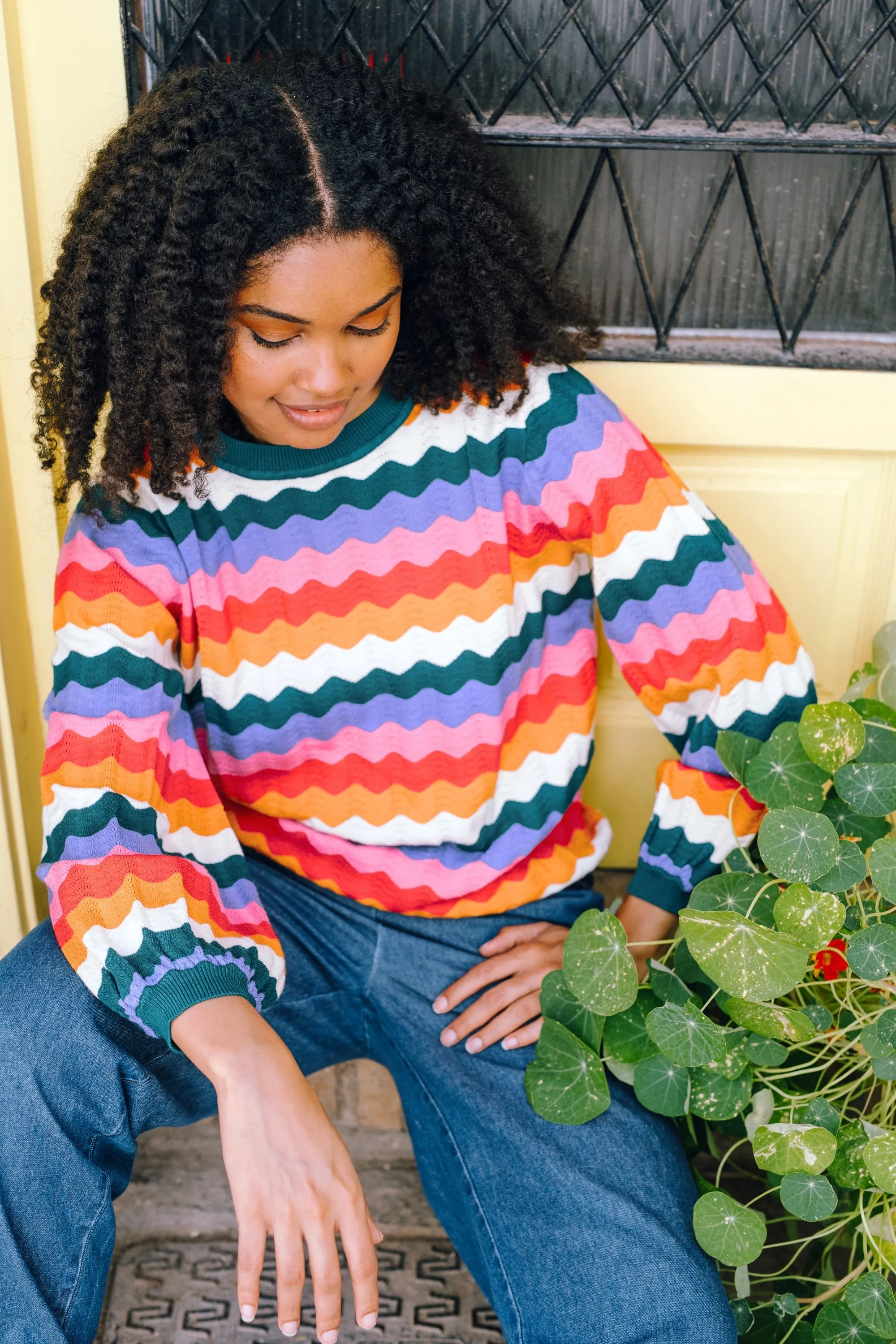 Ivona Jumper - Multi. Beach Waves