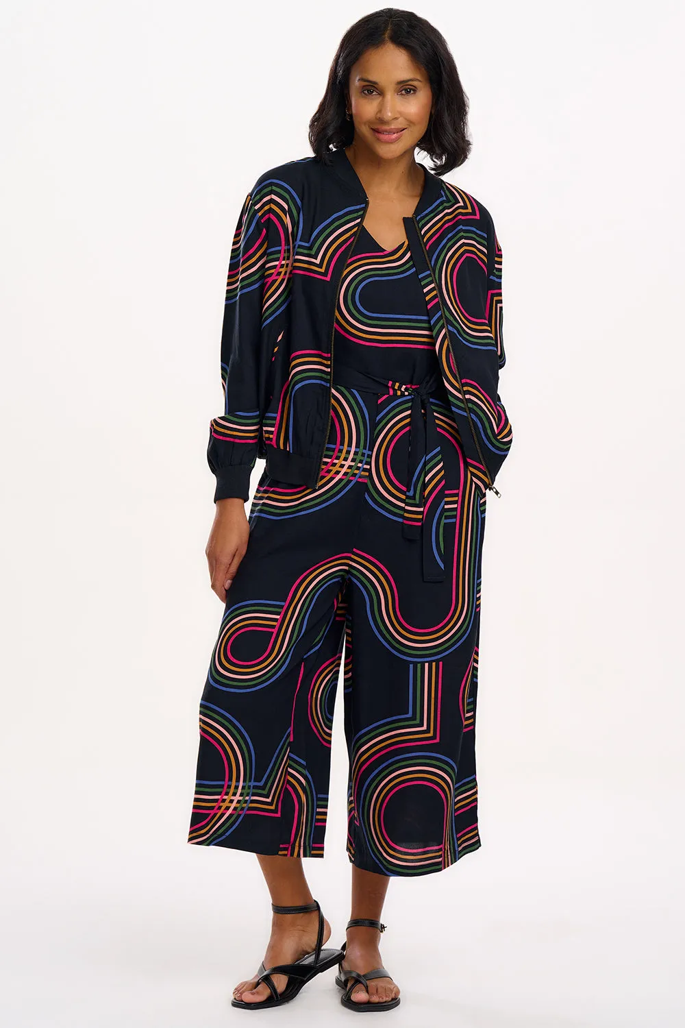 Lamiah Jumpsuit - Black. Retro Racer