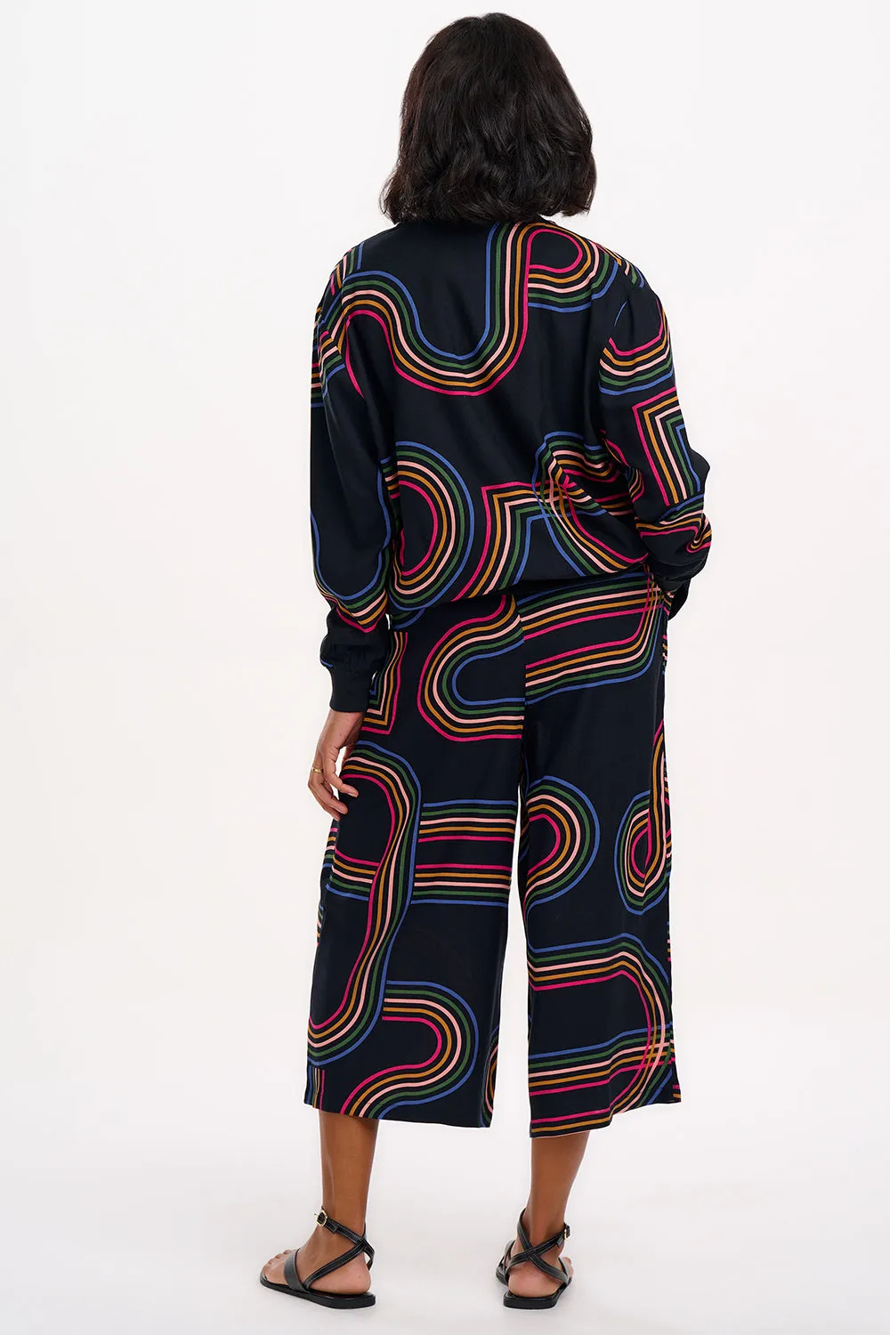 Lamiah Jumpsuit - Black. Retro Racer